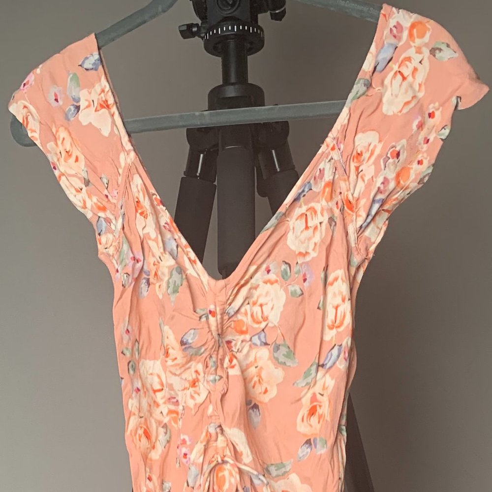 Love Sam Serena Ruched Floral Dress